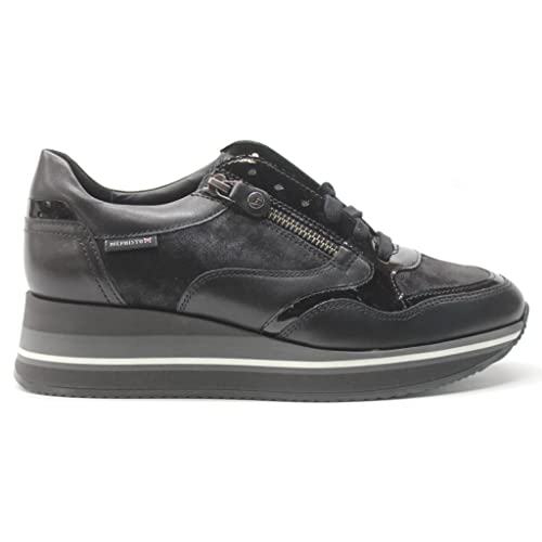 Mephisto Mujer Olimpia Cuero Black Entrenadores 40.5 EU
