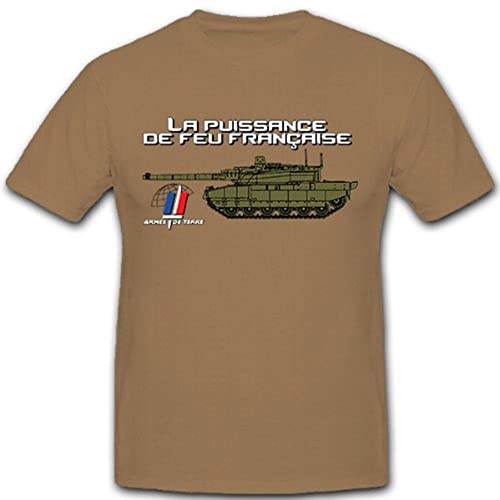Char France Armée Militaire T-Shirt pour Vos Sorties Casual et Outdoor