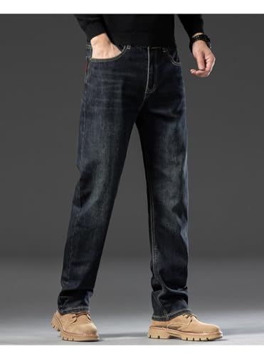 Men's Denim Retro Spring and Autumn Loose Wide-Leg Straight-Leg Pants4