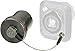 Fiber Optic Connectors D-Series Receptacles Cover, Blk Metal