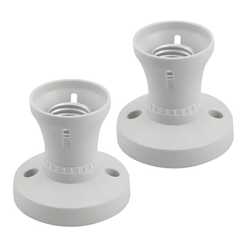 2Pcs E27 Lamp Holder Light Bulb Fitting E27 Ceiling Light Bulb Converter Fitting Lamp Ideal for Ceiling Pendant Lights DIY Lamp Projects Home Living Rooms & Bedroom Lighting Setups