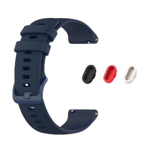 MEVMEVGNLN Fit For Garmin For Venu 3/3s/2/2s �p�V���R�����E�H�b�`�o���h�X�g���b�v�AFit For For Vivoactive 3/4/4s �p(Navy BLue Bundle,20mm universal)