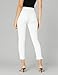 NYDJ Women's Petite Petite Pull ON Skinny Ankle Jean with Side Slit Pants, Optic White, 4P