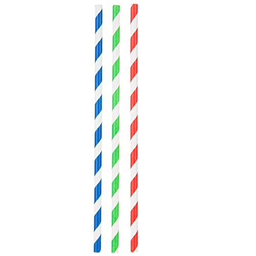 SALO GREEN - 900 Einweg-Trinkhalme - Mix Color - aus PAP-Papier in Premium-Qualität mit biologisch abbaubaren, kompostierbaren Farbstreifen - 900 Stück Cover