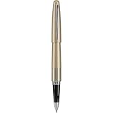 Pilot Metropolitan Collection Gel Roller Pen, Gold Barrel, Zig-Zag Design, Fine Point, Black Ink (91203)