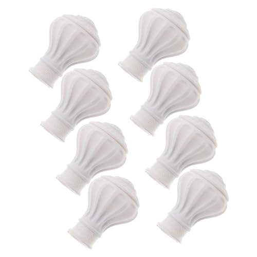 OUNONA Modern Curtain Rod Ceiling Finials 12pcs for Fancy Decorative End Caps