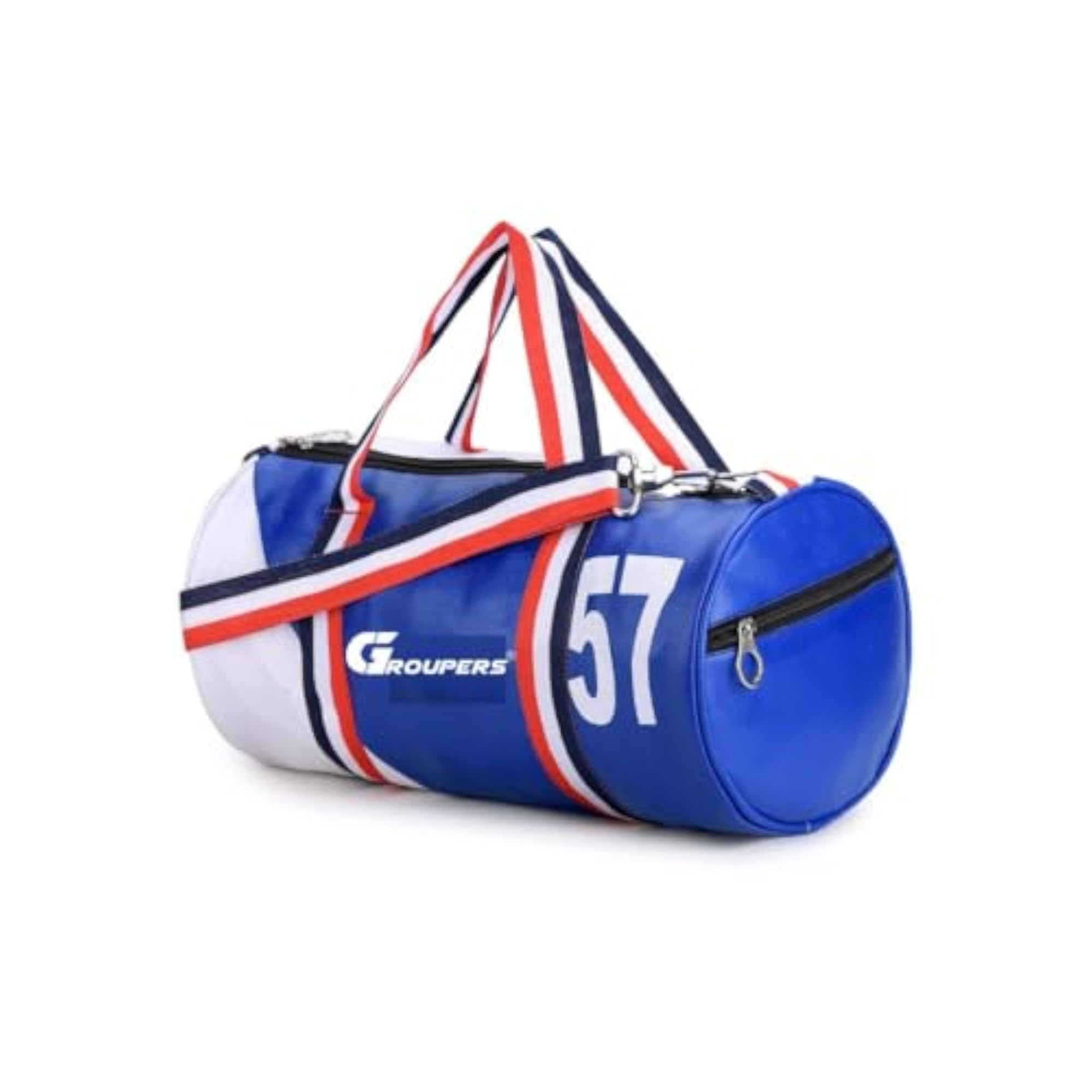 20-25L Blue & White Gym Bag Combo with Shaker Bottle