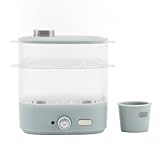 Naroote Giocattolo con Piroscafo in Miniatura, Modello di Piroscafo Uova Affidabile in Plastica Casa di Bambola Compatta per Casa delle Bambole (azzurro)