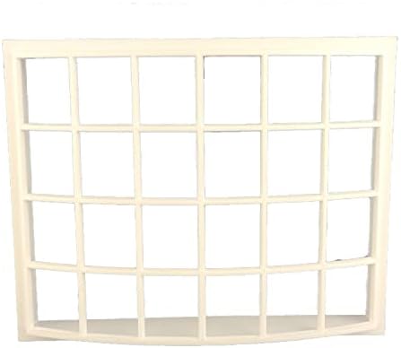 Melody Jane Dollhouse - Ventana de plástico Georgian Bay Bow Window 24 Pane escala 124