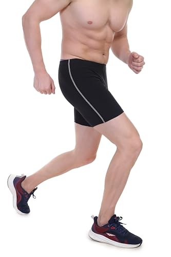 Image of Compression Men's Skin Tight Shorts for Gym, Running, Cycling, Swimming, Basketball, Cricket, Yoga, Football, Tennis, Badminton & Many More Sports