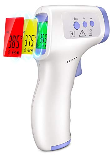Thermometer for Adults Forehead,Digital Non Contact Infrared Thermometer for Fever, Touchless Body and Surface 2 in 1 Dual Mode Thermometer (32 set)