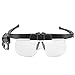 Weikeya Grosseur Lunettes, Ajustable Éclairé Loupe Lentille Espace de Rangement Boîte avec Abdos, Acrylique Lunettes Titulaire pour Livre Un Journal en Train de Lire