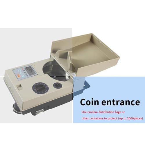 WJW コインカウンター、自動コインカウンター&ソーター、日本硬貨選別計数機、1500コイン/分貨幣計数機 の商品画像 5