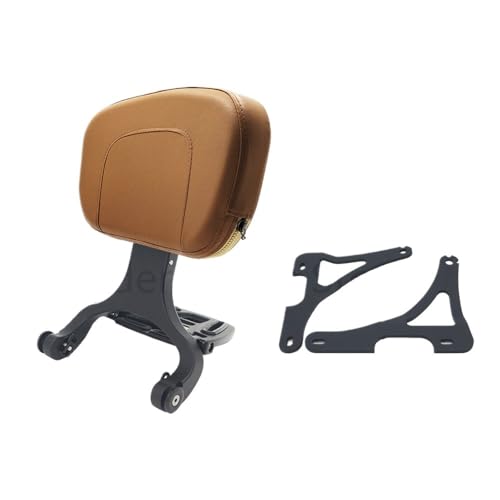 Sissy bar marron en cuir premium pour Sportster XL 883 et 1200