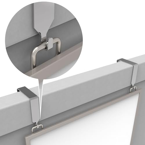 KOPKIO 4 ganchos sobre a porta cabides de cubículo de escritório, ganchos de parede de cubículo, gan