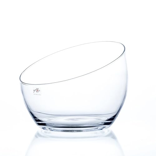 Sandra Rich Glasschale BEXA mit schrägem Rand D. 28cm H. 22,5cm rund