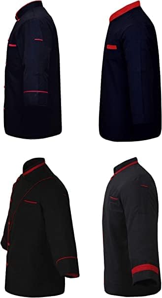 Unisex Men's Chef Coat, Chef Jacket Restaurant Kitchen Chef Uniform With (Small to 6XL size). pack of 4 (SpL-09)