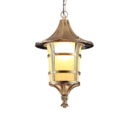 Plafonnier lanterne suspendue E27 luminaire extérieur étanche IP54 pour pavillon et terrasse