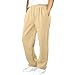 gsatuba Back to School Clothes for Boys Sweatpants for Boys Casual Baggy Wide Leg Teens Boy Joggers Athletic Workout Sweat Pants Kids Clothes Yellow Size 8-9