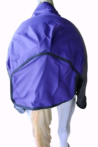 Image of 1200D Horse Turnout Blanket Waterproof, Breathable, Heavy-Weight Winter Blanket with 300g Fill, Ripstop Outer Shell