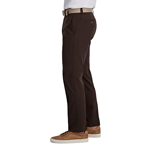 Image of Haggar Men's Cool Right Performance Flex Straight Fit Flat Front Pant