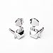 Swhmc 3R3L Guitar Tuning Pegs Machine Heads, Silver Zinc Alloy Semi-closed Tuners for Acoustic & Classical Guitar, Chrome-Plated Gear with Anti-Corrosion