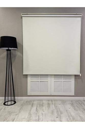 %100 Işık Geçirmez Blackout Stor Perde, Krem, 70 x 200