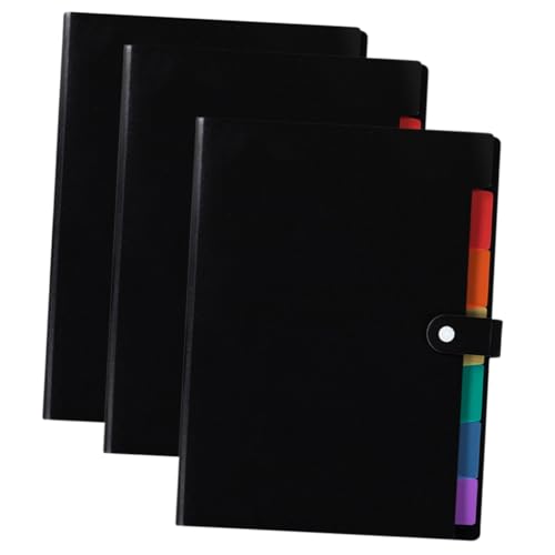 Dossier accordéon expansible lot de 3 trieurs de documents portables à poches multiples