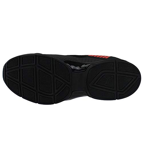 PUMA Puma Unisex-Adult Men's Leadcat Sneaker Black-High Risk Red, 11.5
