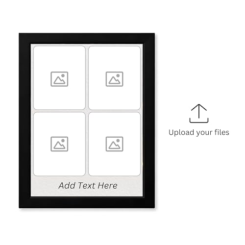Image of Personalized Photo Frame 8x12 Inch | Custom Collage Photo Frame Gift for Birthday, Anniversary, Couple, Friends | Acrylic Sheet with MDF Back | Wall Decor Memory Frame (D-4)