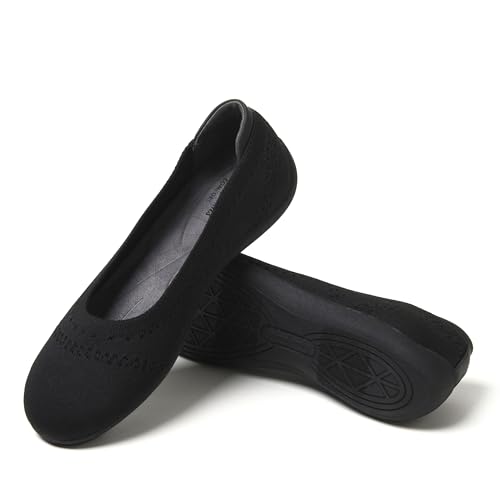 Dearfoams Women's Fashion Casual Comfortable Slip on Misty Ballet Flats4