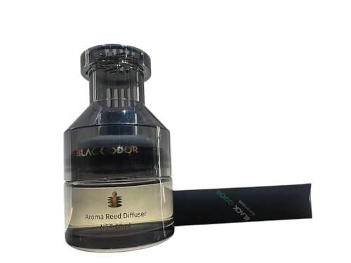 Image of BKN Premium BLACK ODOR Elegant Glass Bottle Car Perfume | Seamless Dispersion with Cotton Wick for Vehicles - Long-Lasting Dashboard Fragrance - Air Vent & Interior Aroma Diffuser (BO-12)