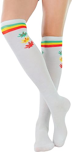 Image of ToBeInStyle Women's Colorful Patterned Design Knee High Socks