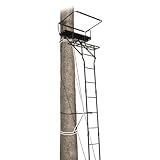 Guide Gear 15’ Double Shot Two-Person Ladder Tree Stand with Grip Jaw System; Portable, Hunting Deer Season