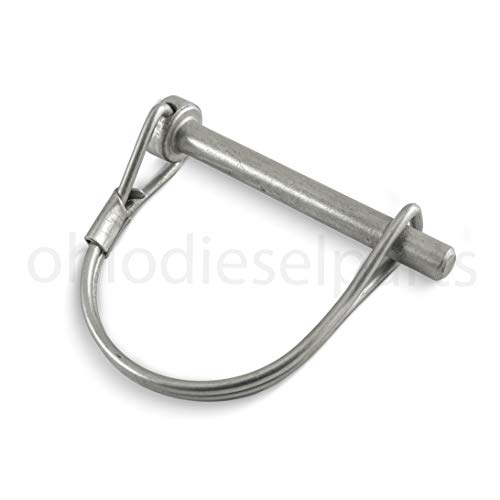 Stainless Steel Pto Round Shaft Locking Trailer Hitch Pin 1/4" X 1-3/4" (Pack Of 3) #TOP1