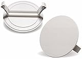 Material: PS, recycelbar f-tronic Feder-Steckdeckel für Gerätedose mit Schraubabtand 60mm, E109A, Inhalt: 50, Stück, Weiß
