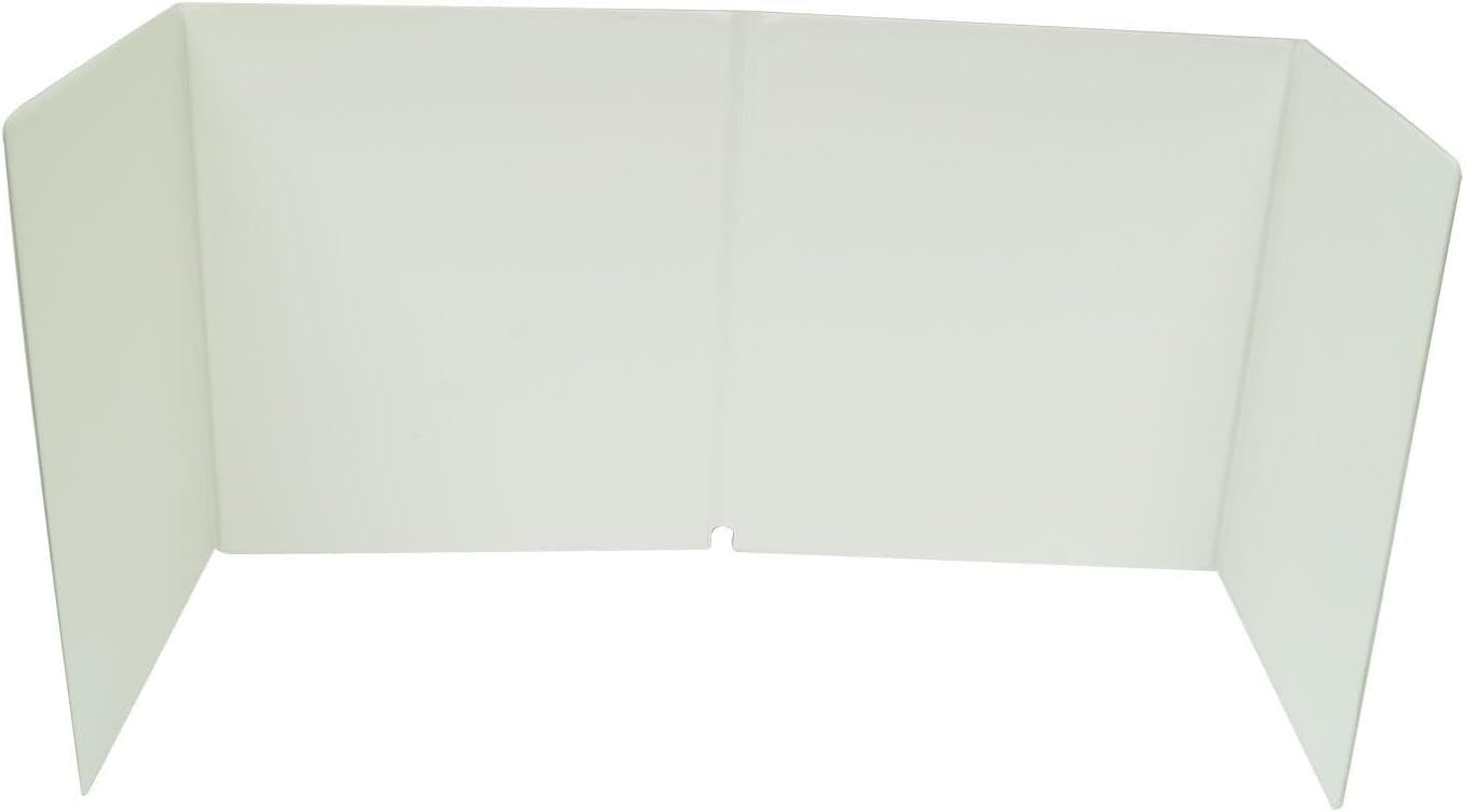 Mr. Splash Grinder Splash Guard – 4-Panel Vinyl Shield for Glass Grinders – Protects Work Area from Debris – 21" x 8" x 11.25" – Easy to Set Up and Clean