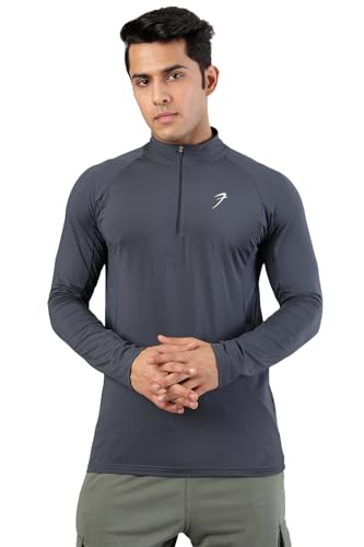 Image of Thrive Mens Slim Fit Pullover Sport and Gym Full Sleeve T-Shirt for Men