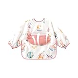 Generisch Baby Lätzchen Zum | Wasserdichtes Ärmel-Lätzchen Für Kleinkinder Mit Sensibler Haut Zum Füttern,Überwurf-Schürze Für Babynahrung Unisex Täglich Unterwegs Im Wohnzimmer