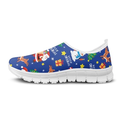 Image of Floral Sneakers for Women Colorful Art Shoes for Women Slip On Casual Work Shoes