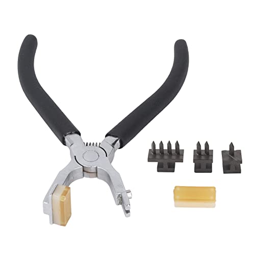 Leather Hole Punch Double Lever Rhombus Cutting Puncher with Comfortable Handle Handwork Leather