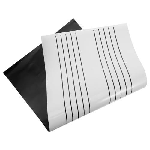 FRCOLOR Pizarra Blanca Magnética De Borrado Seco Pizarra De Notas Musicales Portátil Para Aulas y Casa Herramienta De Enseñanza Musical Fácil De Limpiar y Reutilizable