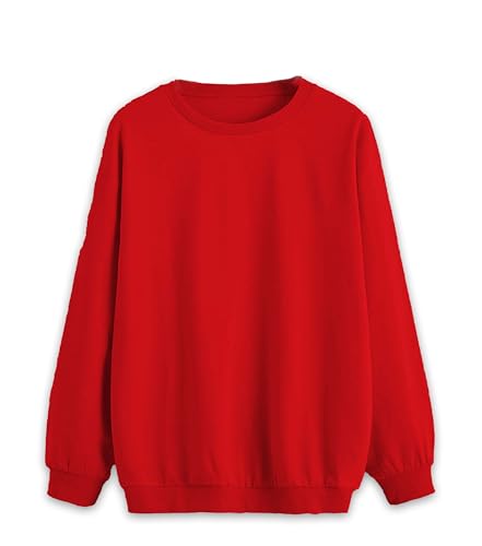 Image of Mack Jonney Solid Round Neck Cotton Fleece Sweatshirt for Men-VMACK639167