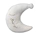 Nunbee Oreiller Lettre de Nuage Star-Moon Instagram Peluche Poupée Cadeau Nursery Enfants Coussin Decoration canapé Voiture scandinave Deco Décoration, Lune Blanche 46 * 24cm