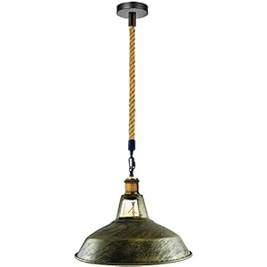 Ledsone Industrie Vintage Seil Hängeleuchte