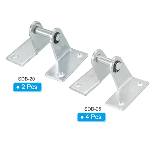 PATIKIL Luftzylinder Verbindung Pneumatische Stange Schiene Montage Halterung 6 Pack MAL Pneumatische Teile Zylinder Installation Stand für 20mm 25mm Zylinder Durchm.