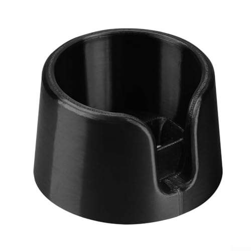 Base antiscivolo per manomissione caffè, supporto per macchina da caffè ES601, in plastica nera, supporto per filtro portatile, strumento per la preparazione del caffè, 10 cm