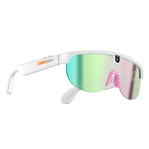 HaKaDeBe AI-Powered Smart Sports Sunglasses with 8MP Camera, Photochromic Lenses,