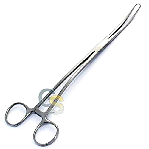 G.S DUPLAY Tenaculum Forceps 9.50" Double Curved GYNE SURGI Instrument