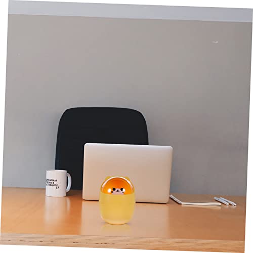 Mini caneca de basura rectangular naranja para escritorio miniatura 5